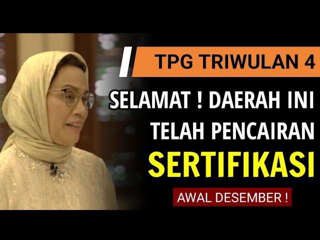 Gembira, Akhirnya Tunjangan Sertifikasi Triwulan 4 telah cair dibeberapa wilayah / kapan sertifikasi