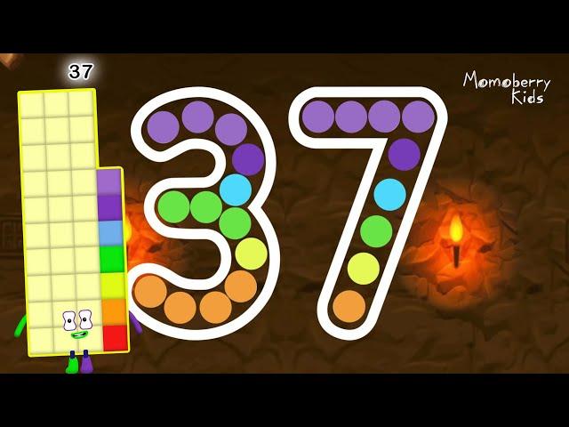 Numberblocks 37 Magic Run - Numberblocks Thirty Seven Adventure | Number Counting Go Explore