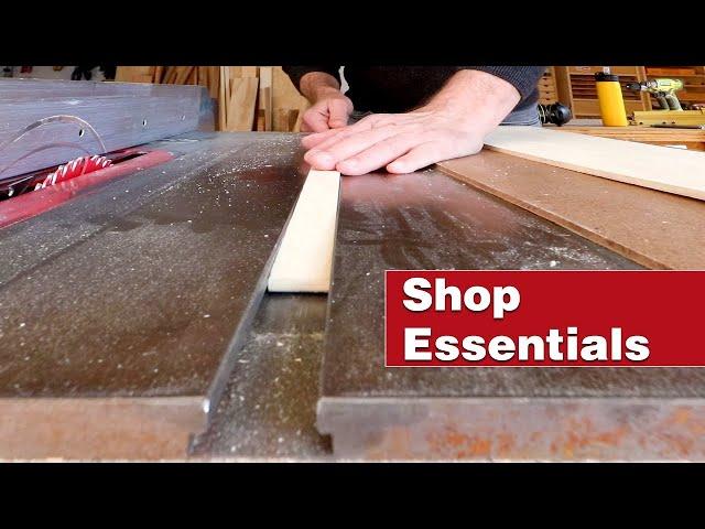 The simplest table saw crosscut sled on YouTube. Essential woodworking shop project.