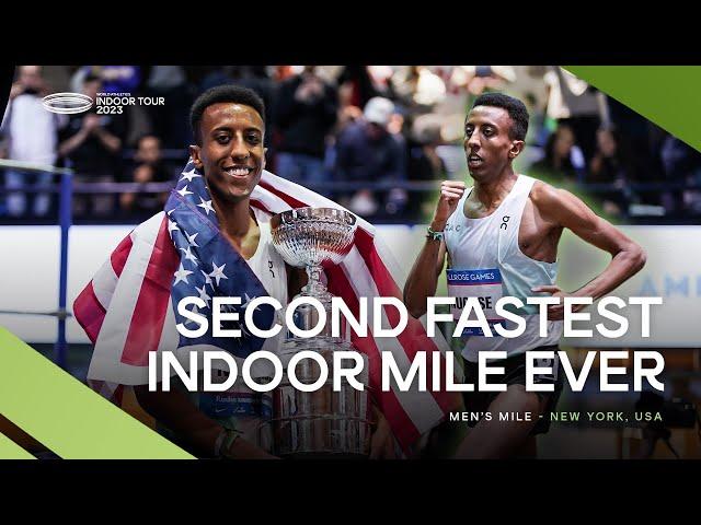 Nuguse  just misses out on the world record in the Wanamaker Mile  | World Indoor Tour 2023