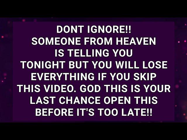 God is saying Stay With Me Until The End | God Message Now | God Message For You Today | God says