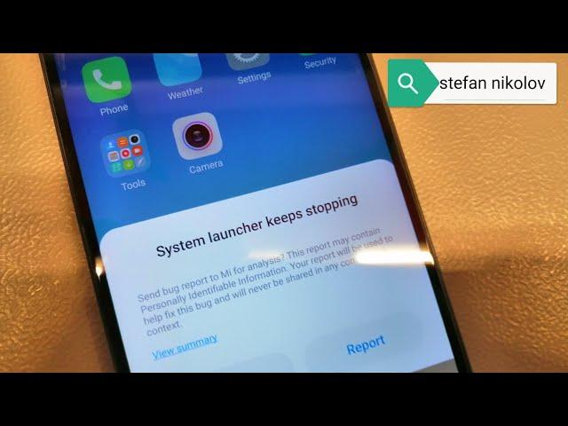 All Xiaomi phones, System launcher keeps stopping solution.