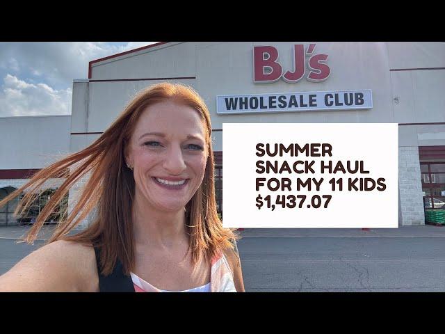 SUMMER SNACK HAUL FOR MY 11 KIDS! $1,437.07!