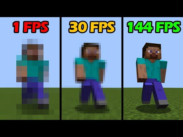 1 FPS vs 10 FPS vs 20 FPS vs 40 FPS vs 60 FPS vs 80 FPS vs 100 FPS