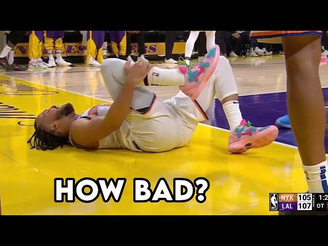 Jalen Brunson Limps Off With Bad Ankle Injury vs Lakers - Doctor Explains