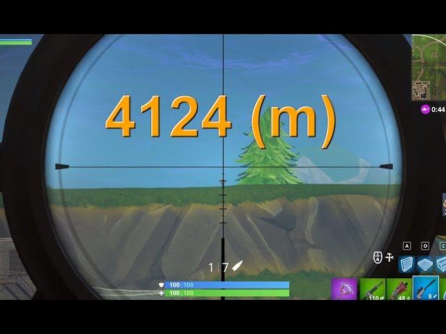 4124 (m) NOSCOPE (TOP 5 LONGEST SNIPES!) | Top Fortnite