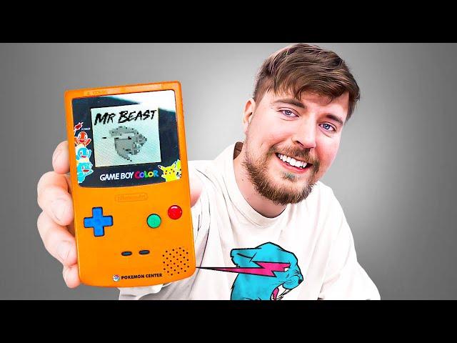 Surprising MrBeast with ULTRA-RARE Pokémon GameBoy