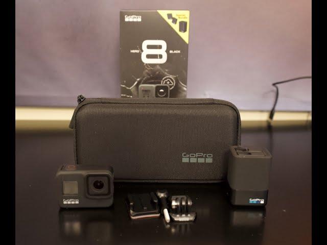 GoPro HERO8 Black Action Camera Bundle with Dual Battery Charger, Includes 3 Total Batteries & case.