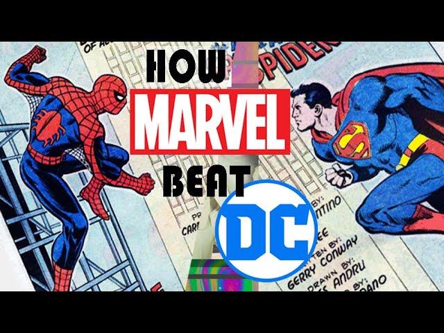 When did Marvel beat DC as #1 comic book publisher?