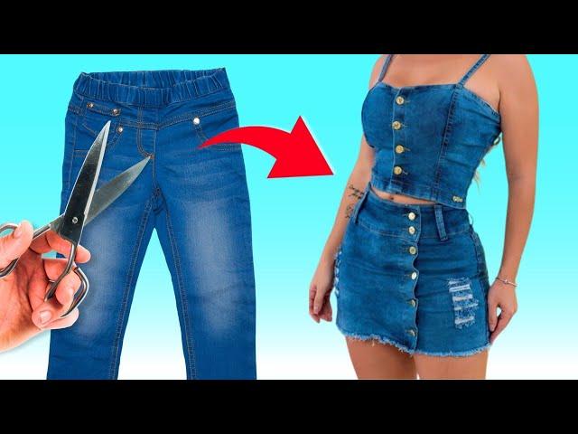 Transforme Seus Jeans Velhos: 45 Ideias DIY Incríveis para Roupas e Acessórios