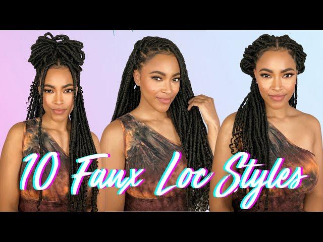 10 Light-Weight Faux Locs Hairstyles | Crochet Locs w/ X-PRESSION TWISTED UP HAWAIIAN CLOVER LOCS 24