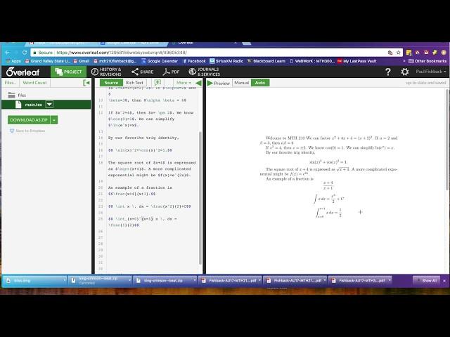 LaTeX using Overleaf Introduction