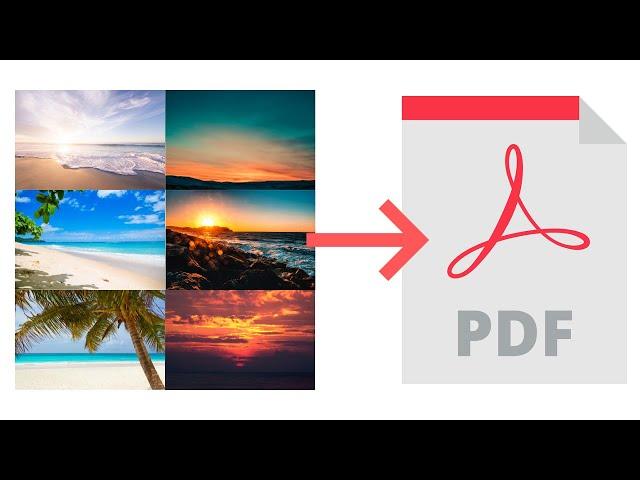 How to merge multiple images into one PDF file on Windows 11