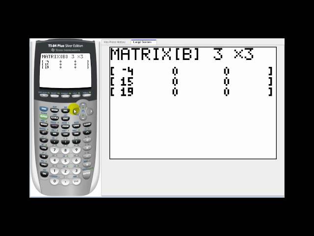 Determining Inverse Matrices on the TI83/84