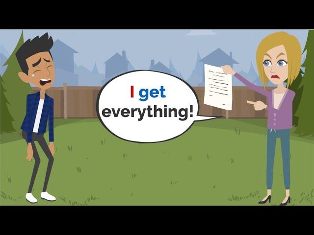 Marie wants a DIVORCE ... | Basic English conversation | Learn English | Like English