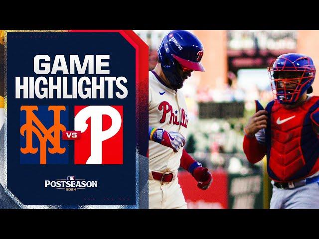 Mets vs. Phillies NLDS Game 1 Highlights (10/5/24) | MLB Highlights