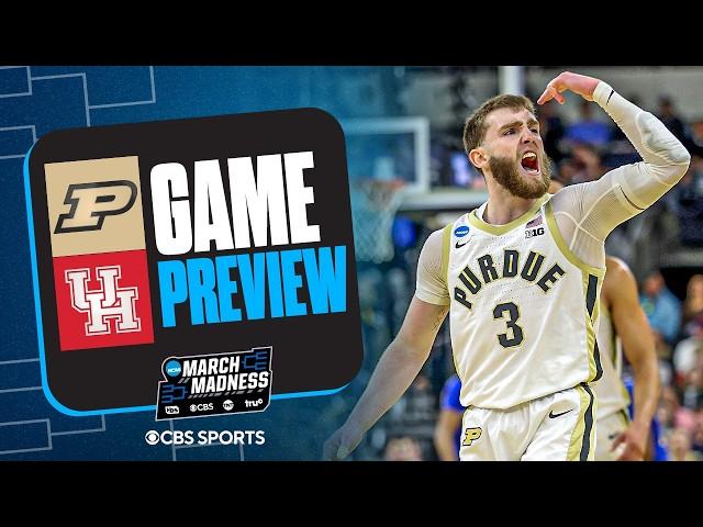 Sweet 16 Game Preview: No. 4 Purdue vs No. 1 Houston | 2025 March Madness