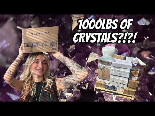 Unboxing Over 1000lbs of Crystals!!! New Inventory For My Crystal shop - Gem Show Edition