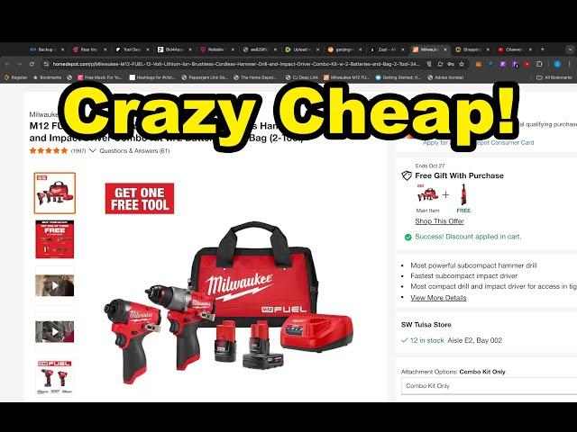 Crazy Milwaukee Tool Deals At Home Depot On Clearance!