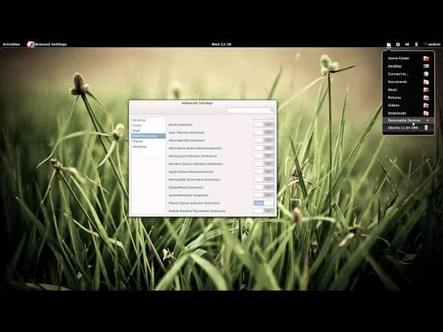 GNOME Shell Extensions 3.2.0