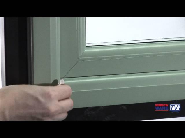 How to cover a scratch or mark on a uPVC window, using a Konig edging pen