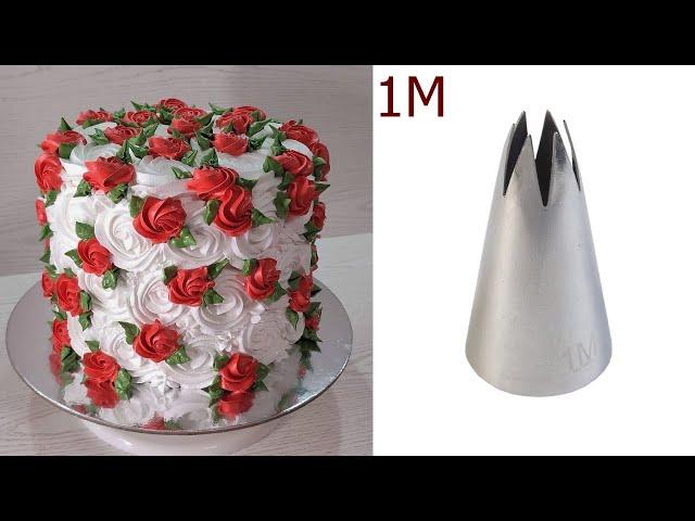 Как эффектно украсить торт ОДНОЙ насадкой? Быстро и ПРОСТО! Украшение бзк! Cake Decorating!