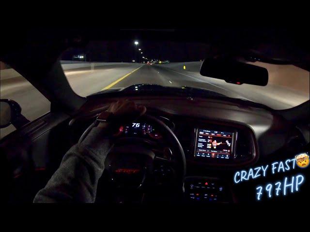 FIRST POV DRIVE IN MY HELLCAT REDEYE CHALLENGER 797hp