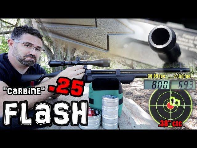 Hatsan Flash QE .25 Air Rifle (Review) + Accuracy TEST - 50 & 100 Yards - Carbine PCP Air/Pellet Gun