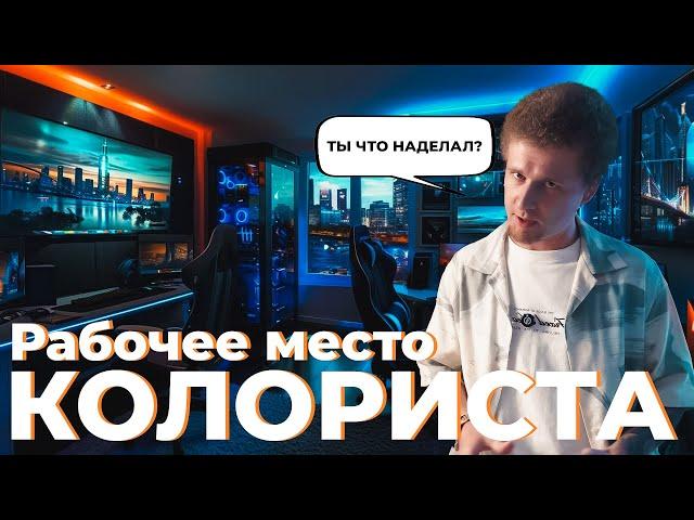 Рабочее место колориста - комната для цветокоррекции видео