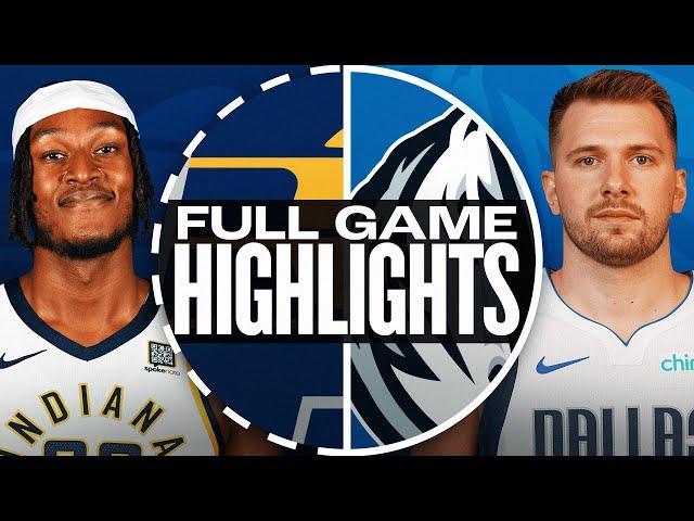 PACERS at MAVERICKS | FULL GAME HIGHLIGHTS | November 4, 2024