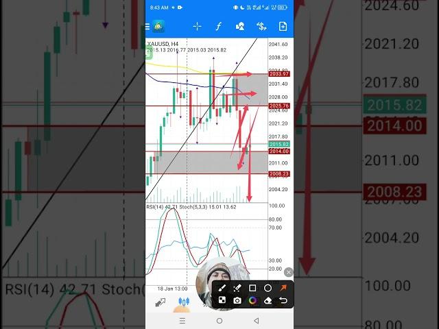 Forex Analysis Today Hindi 25Jan2024 | XAUUSD Forecast Urdu Gold Prediction Strategy CrudeOil News