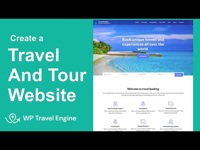 How to Create a Travel & Tour Website with WordPress & Travel Booking Theme 2024