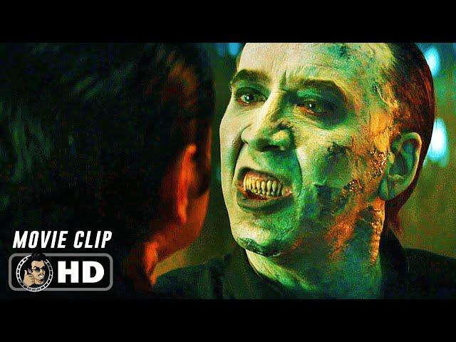 RENFIELD Clip - "Dracula Questions Teddy Lobo" (2023) Horror, Nicolas Cage