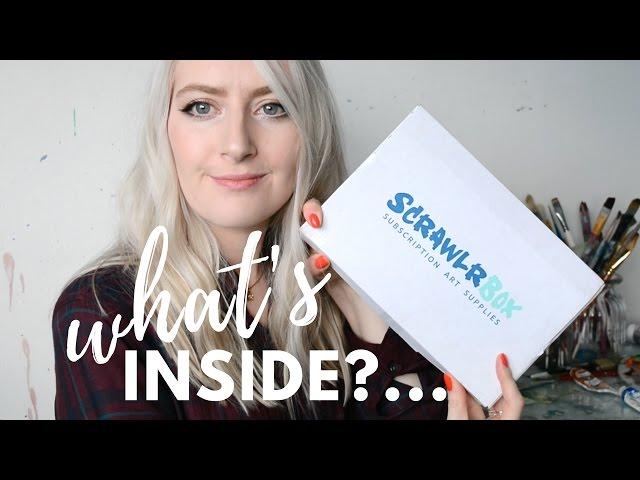 ART SUPPLIES Scrawlrbox Review + Painting | Katie Jobling Art