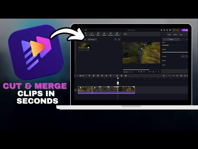 How to CUT, TRIM & MERGE Clips in Seconds with HitPaw Edimakor in SECONDS!