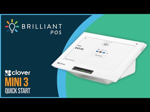 How to Set up a Clover Mini 3 Brilliant POS