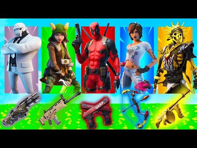 *NEU* die ,,ZUFÄLLIGE BOSS" Skin Challenge mit DEADPOOL in Fortnite Deutsch