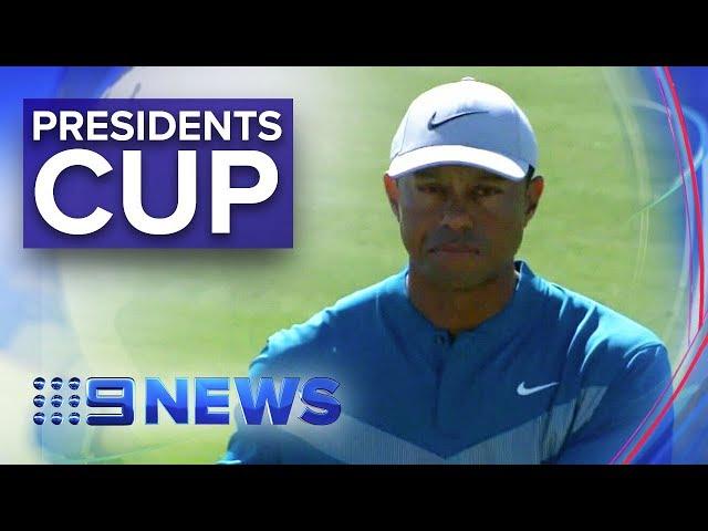 Royal Melbourne welcomes world's best at Presidents Cup | Nine News Australia