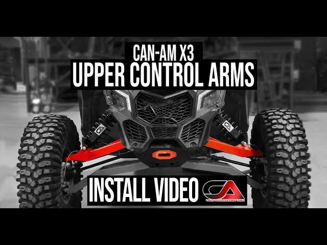 CA TECH USA - Can-Am X3 Boxed Upper Control Arms - How To Installation Video