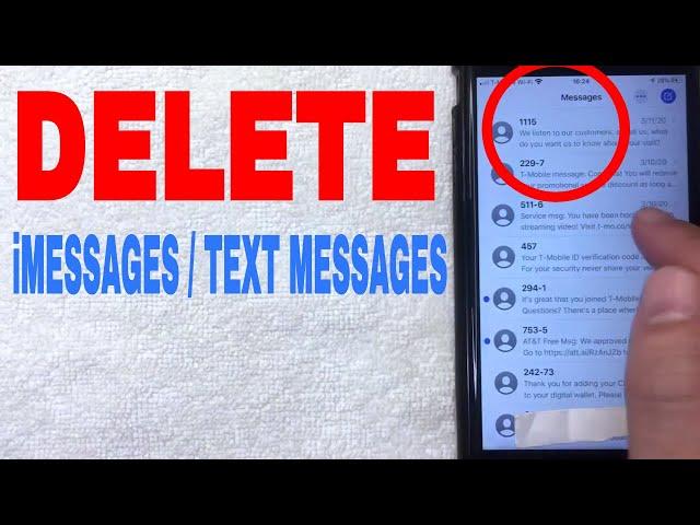   How To Delete iMessages And Text Messages On iPhone 