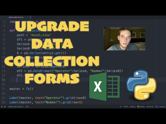 Python & Excel Data Collection Forms - Five Minute Python Scripts