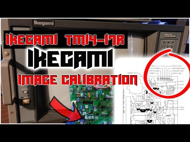 Ikegami TM14-17R How to set Vertical Horizontal Size and Position Calibrate/Geometry/Pvm/BVM/Monitor