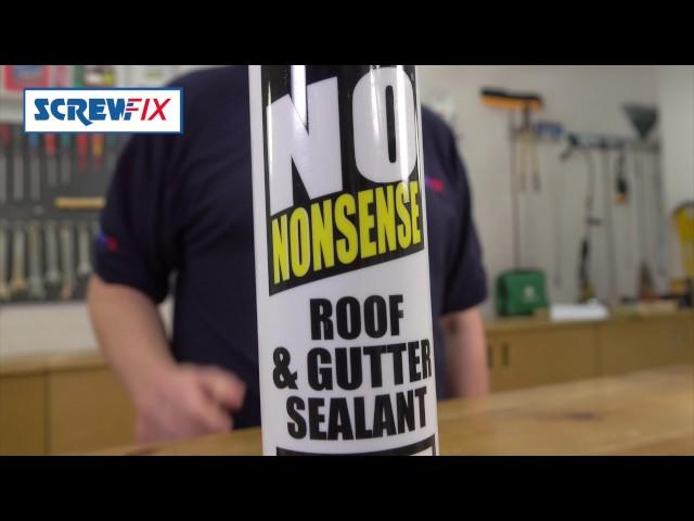 NO NONSENSE ROOF & GUTTER SEALANT BLACK 310ML| Screwfix