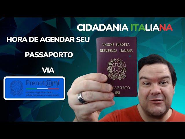 CIDADANIA ITALIANA - AGENDAMENTO PASSAPORTE / PASSAPORTO - PRENOTAMI - PRENOT@MI