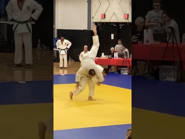 Judo vs. BJJ ends just how you expect... #judo #bjj #fight  #sports #shorts #trending