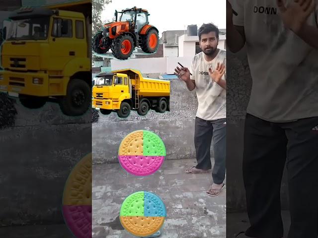 Truck tractor JCB Britannia cookies vfx magic video #vfxshorts #jcb