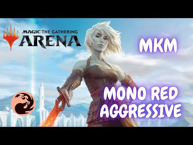 MKM / Колода Моно-красная агро / Mono red aggro deck. MTG arena / мета 2024