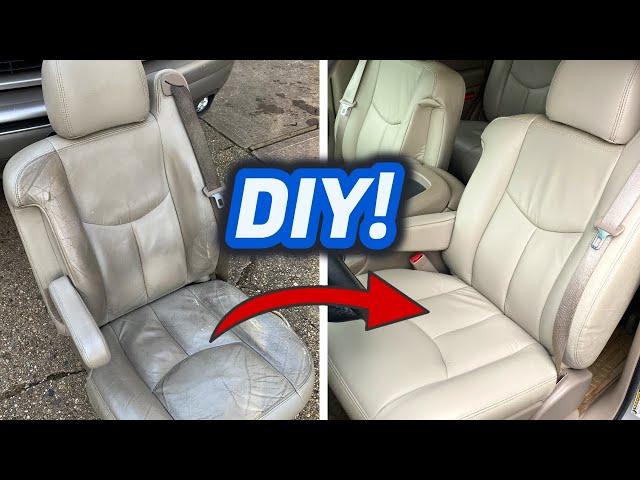 I TRANSFORMED My Tahoe’s Filthy Old Leather Seats