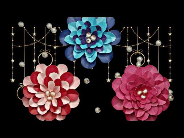 How to make paper flowers easy ll Easy paper flower craft