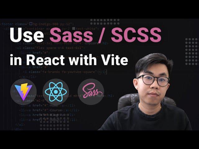 How to use Sass in React with Vite